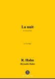 R. Hahn-La nuit,in E flat Major mini preview