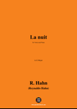 R. Hahn-La nuit,in G Major mini preview