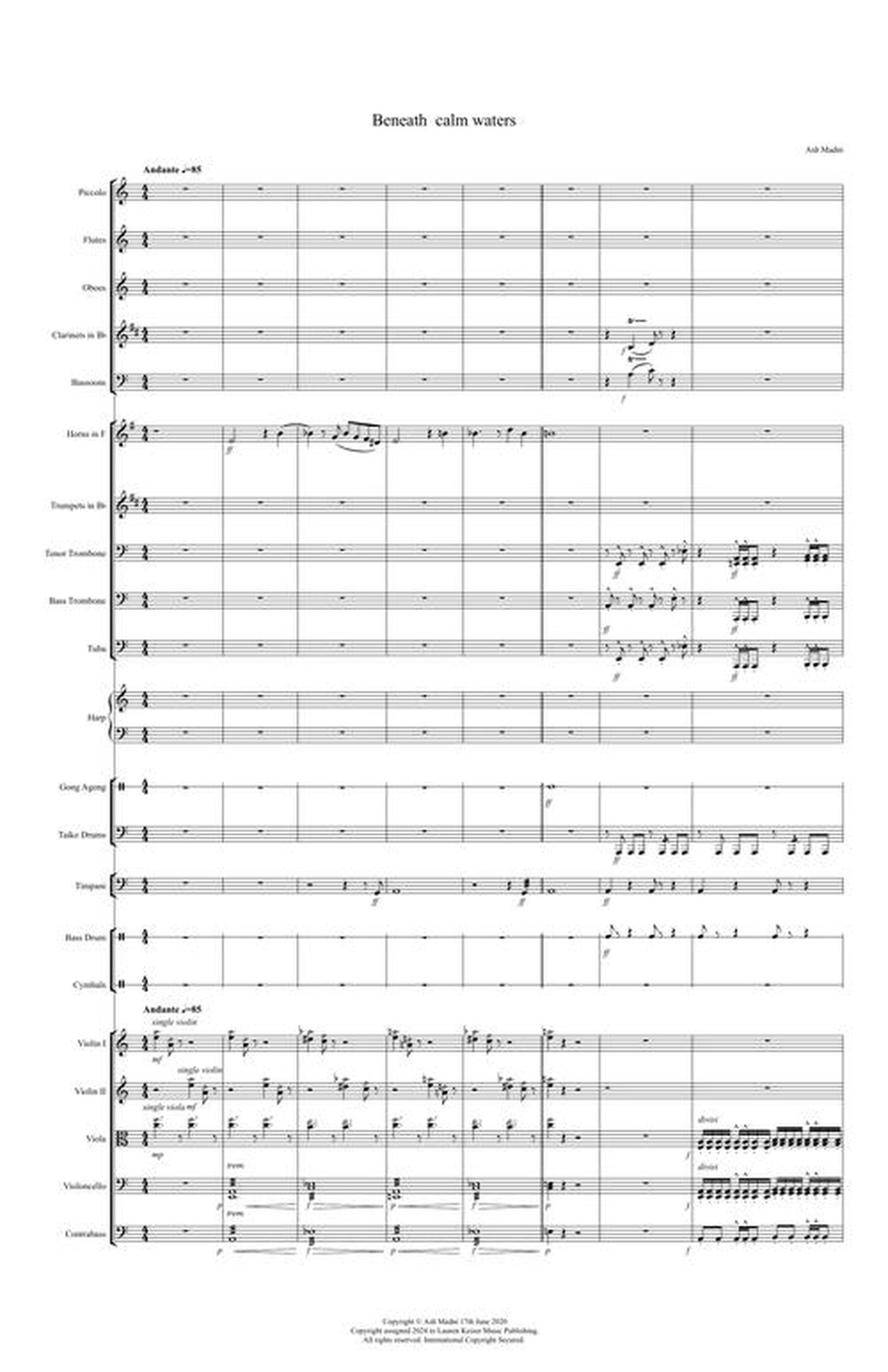 Beneath Calm Waters (Score) Score scores gallery preview page 5