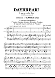 DAYBREAK! A Warm-up for flutes - Version 1 (Easier keys)