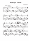 Beautiful dreams - Piano solo