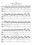 Bach G maj Cello Prelude for String Trio - Melody in Cello