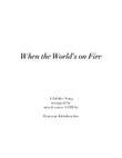 When the World's On Fire