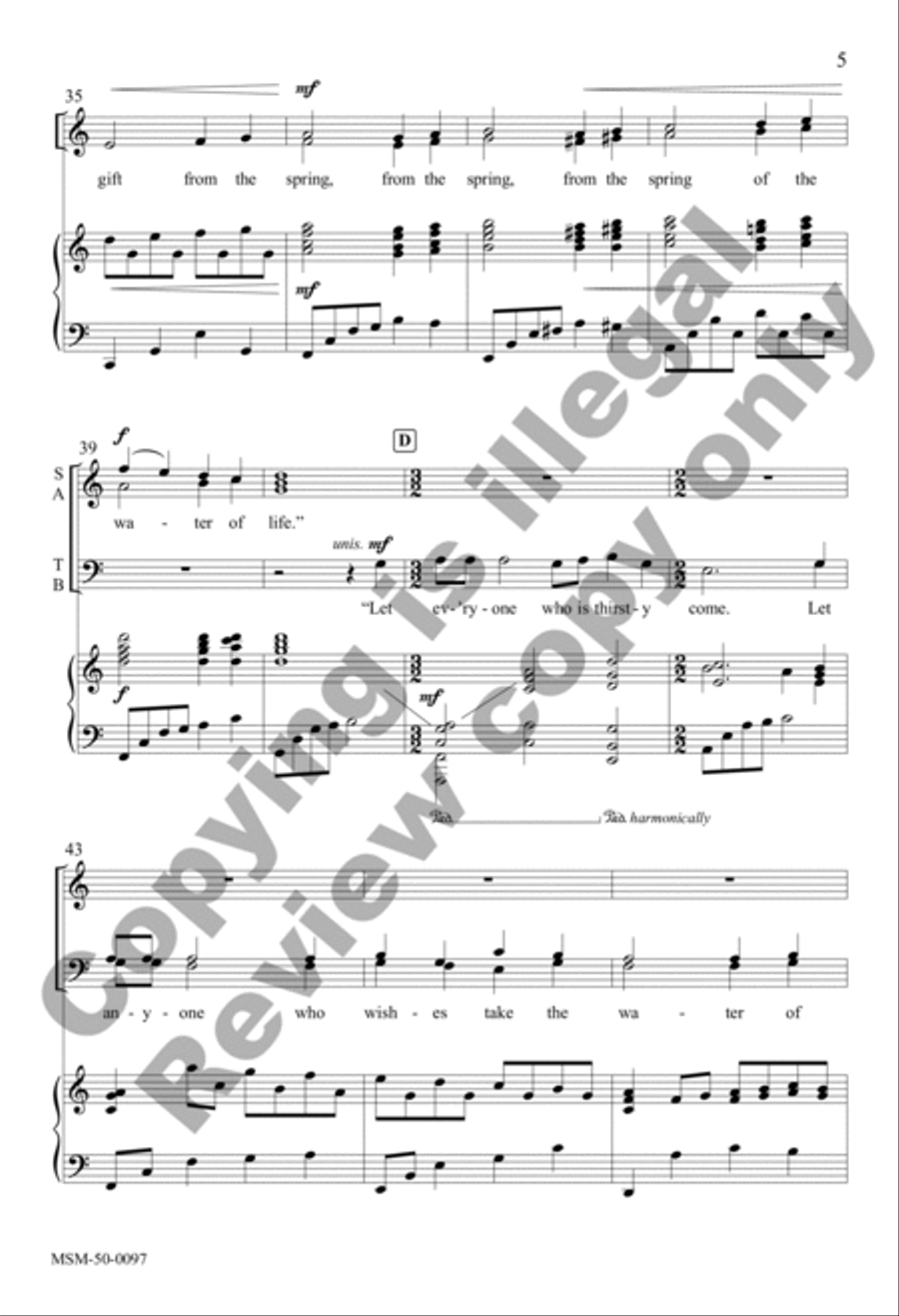 I Am the Alpha and the Omega (Choral Score) 4-Part scores gallery preview page 5