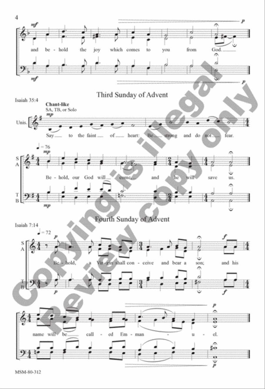 The Word Became Flesh 4-Part scores gallery preview page 4