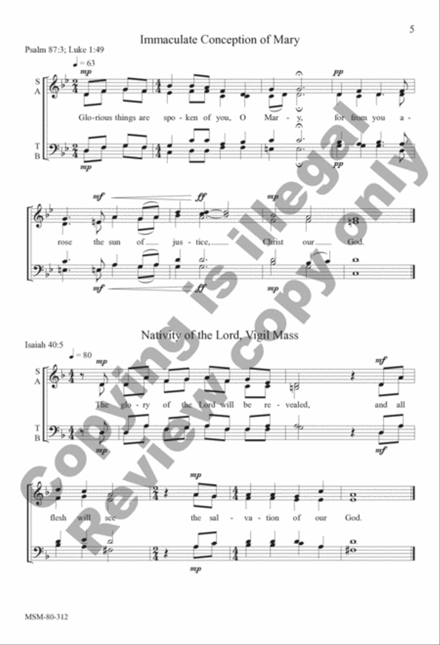 The Word Became Flesh 4-Part scores gallery preview page 5