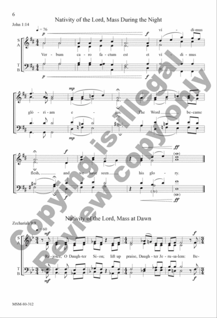 The Word Became Flesh 4-Part scores gallery preview page 6