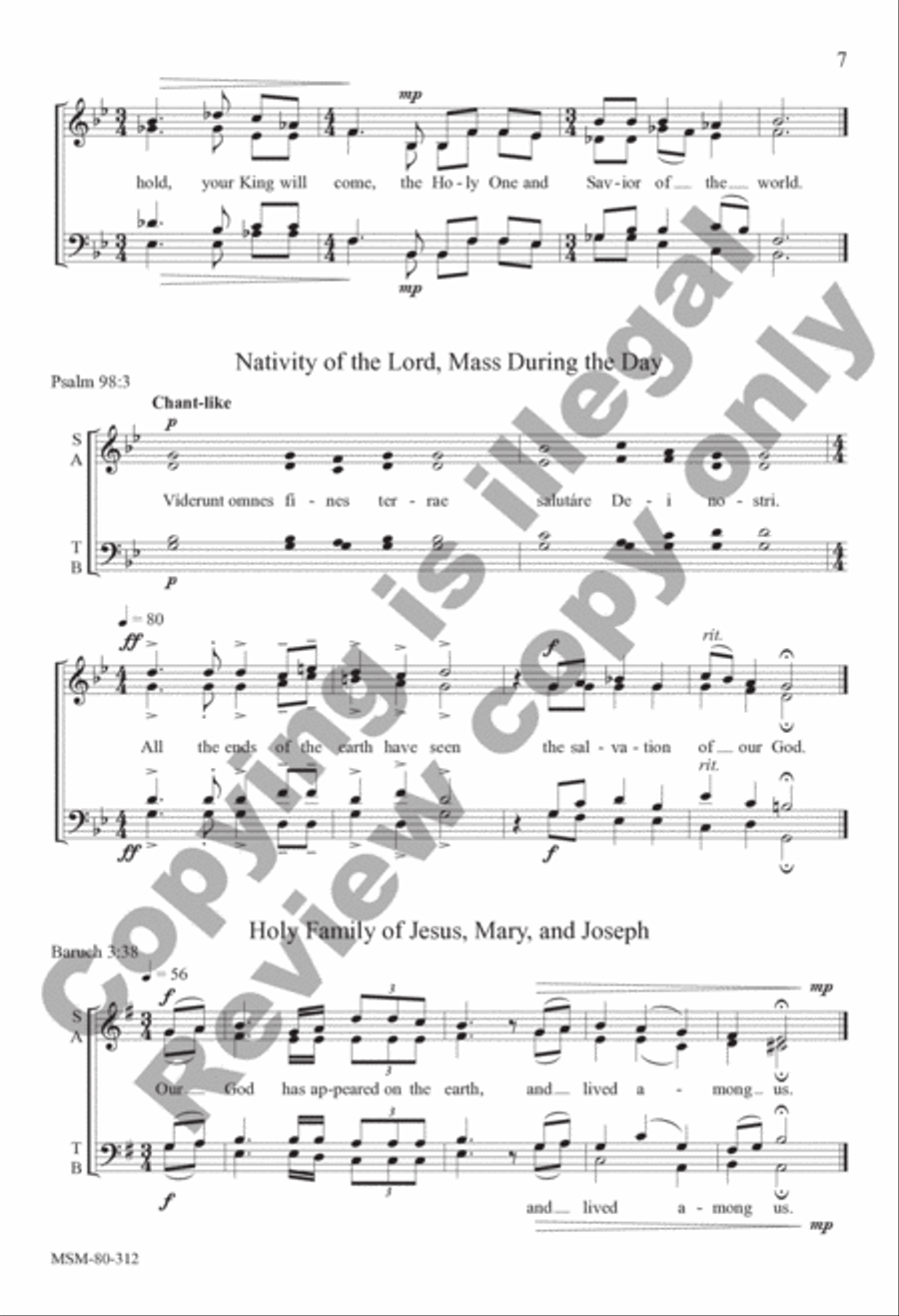 The Word Became Flesh 4-Part scores gallery preview page 7