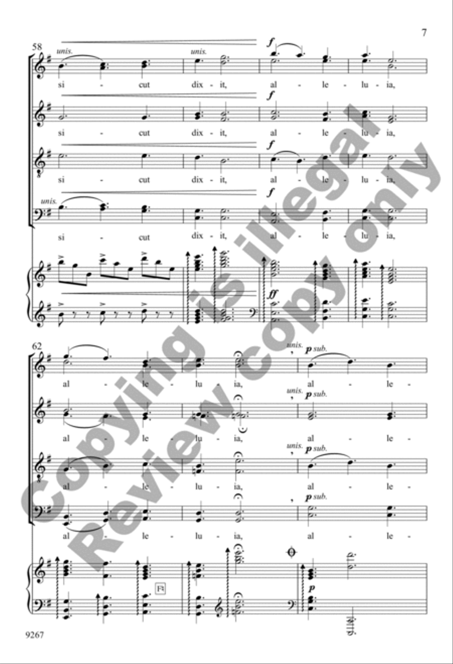 Angelus Domini (Choral Score) 4-Part scores gallery preview page 7