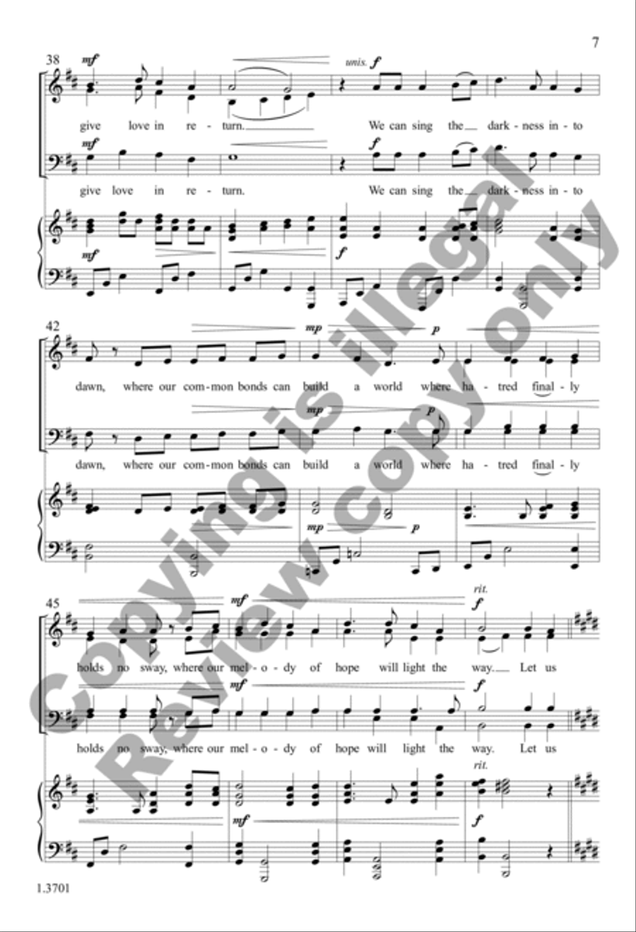 Let Us Sing One Another Let Us Sing One Another 4-Part scores gallery preview page 7