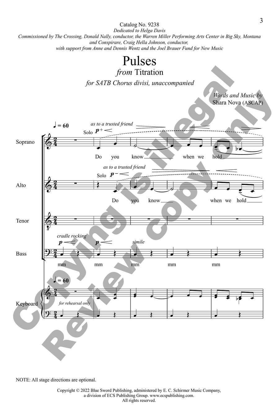 Pulses Pulses Divisi scores gallery preview page 3
