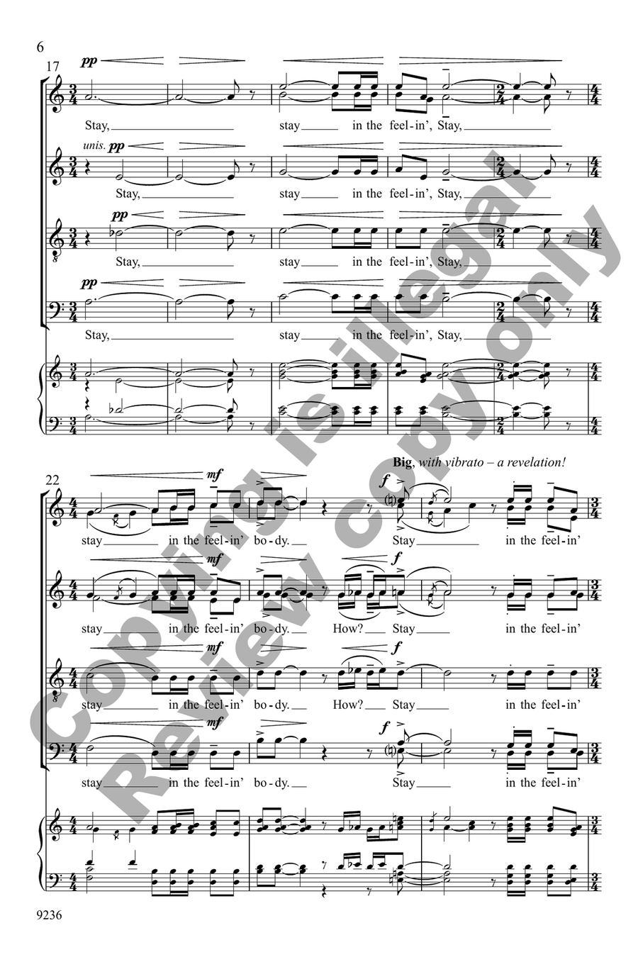 How Do I Keep on Feelin' in This Mean, Mean World? Divisi scores gallery preview page 6