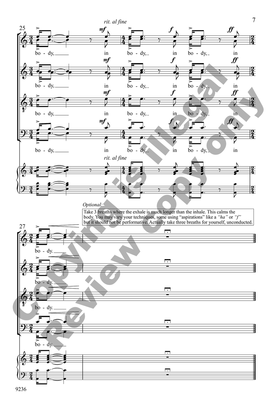 How Do I Keep on Feelin' in This Mean, Mean World? Divisi scores gallery preview page 7