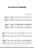 You Are My Sunshine mini preview