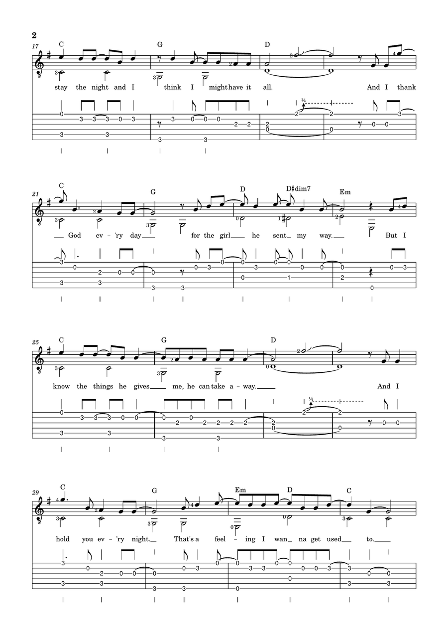 Beautiful Things Beautiful Things Acoustic Guitar scores gallery preview page 2
