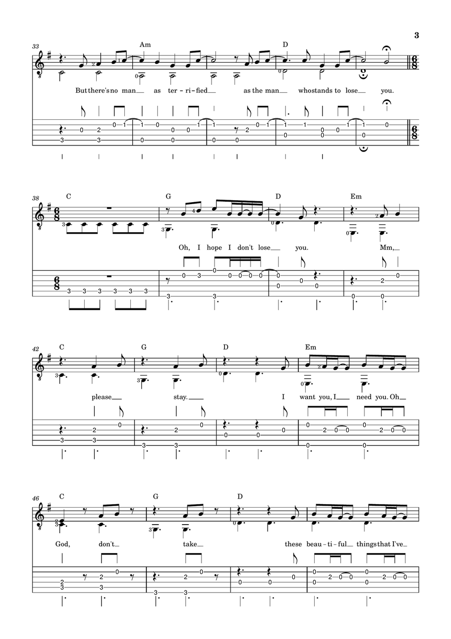 Beautiful Things Beautiful Things Acoustic Guitar scores gallery preview page 3