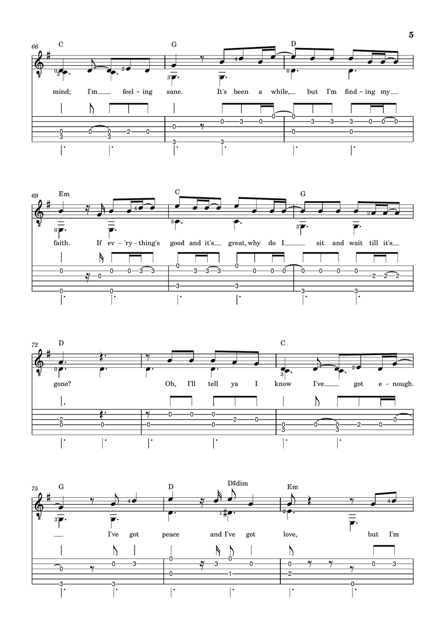 Beautiful Things Beautiful Things Acoustic Guitar scores gallery preview page 5