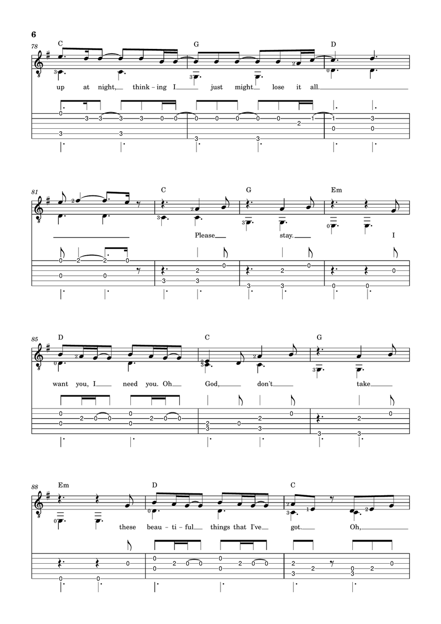 Beautiful Things Beautiful Things Acoustic Guitar scores gallery preview page 6