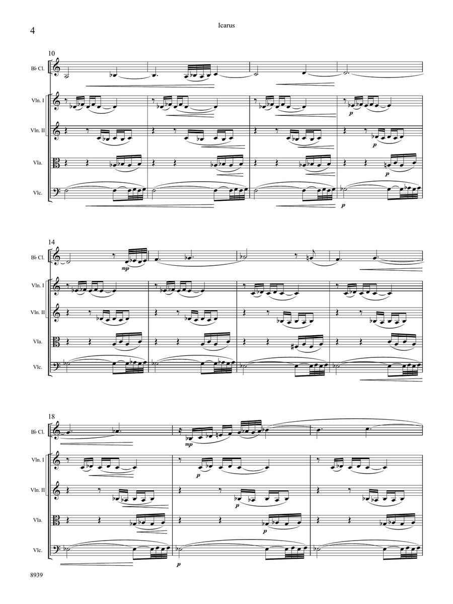 Icarus Icarus B-Flat Clarinet scores gallery preview page 6