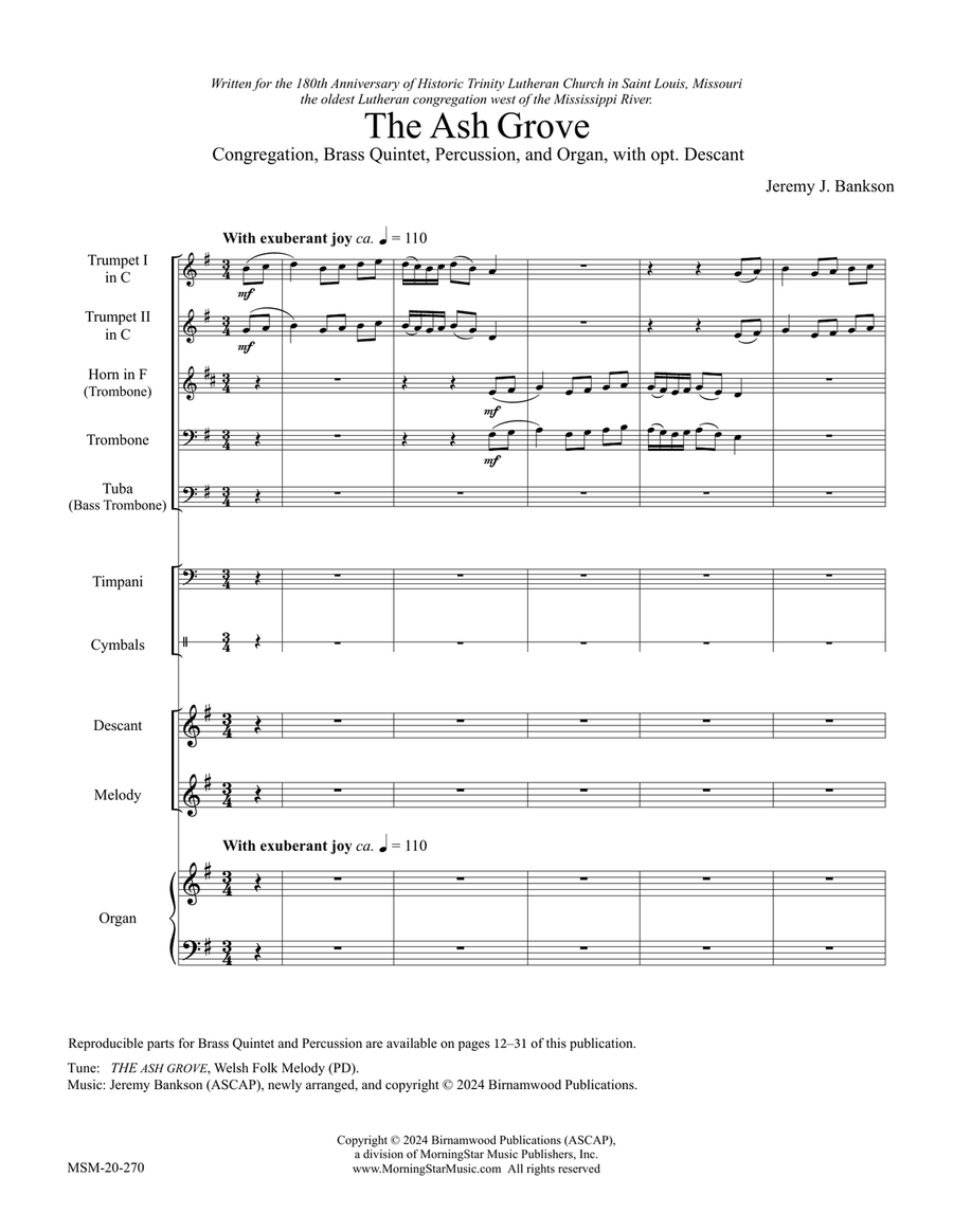 The Ash Grove (Downloadable) Choir scores gallery preview page 3