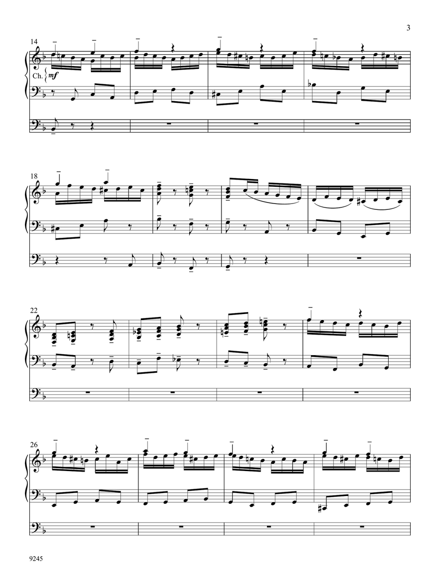 Suite in Olden Style (Downloadable) Organ Solo scores gallery preview page 5