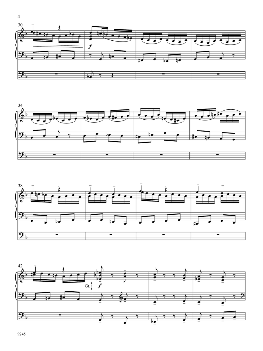 Suite in Olden Style (Downloadable) Organ Solo scores gallery preview page 6