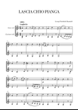 G. F. Haendel - Lascia ch'io pianga (for French Horn and Clarinet) mini preview