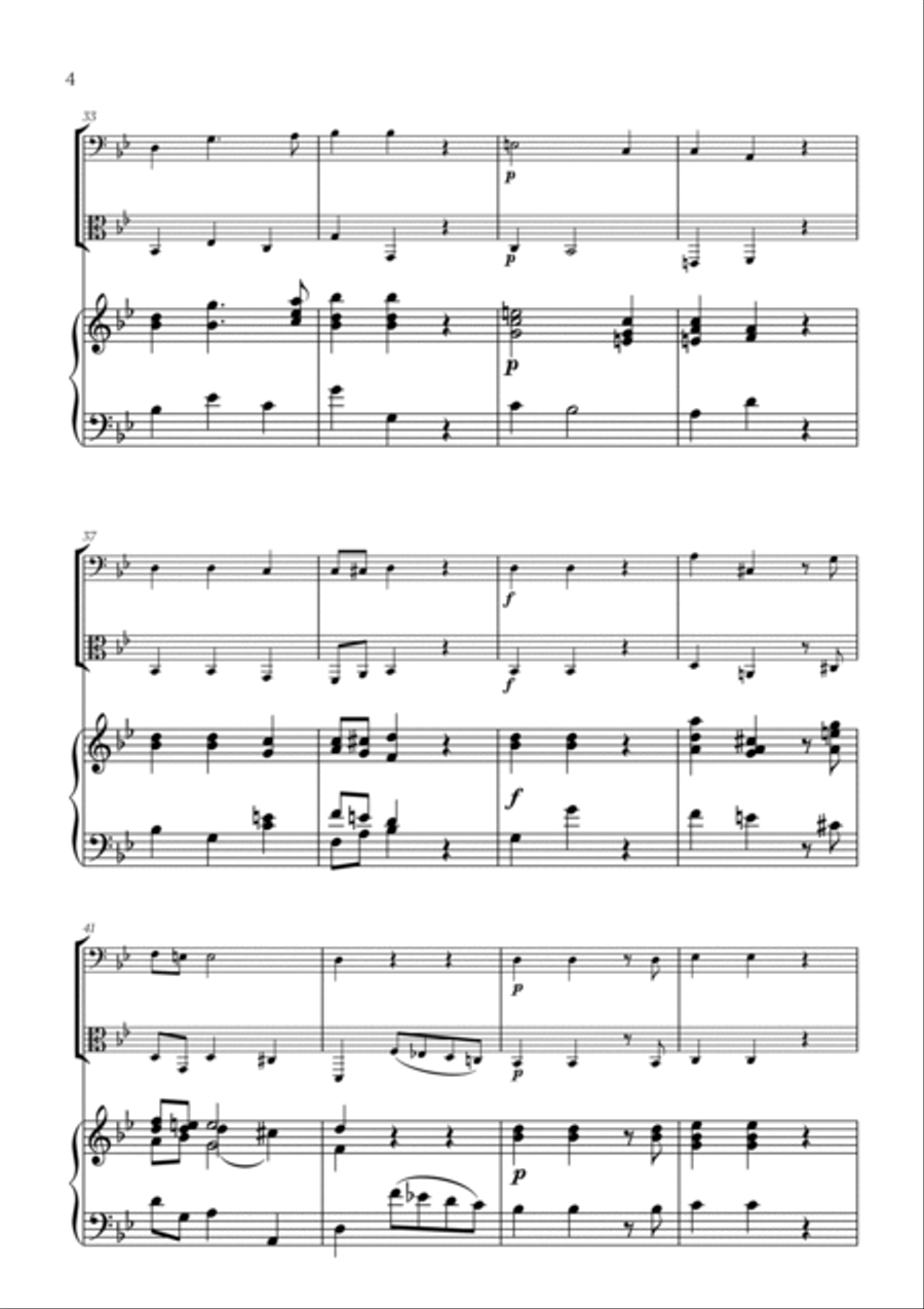 G. F. Haendel - Lascia ch'io pianga (for Cello and Viola) String Duet scores gallery preview page 4