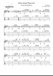How Great Thou Art - Fingerstyle Guitar (Beginner)