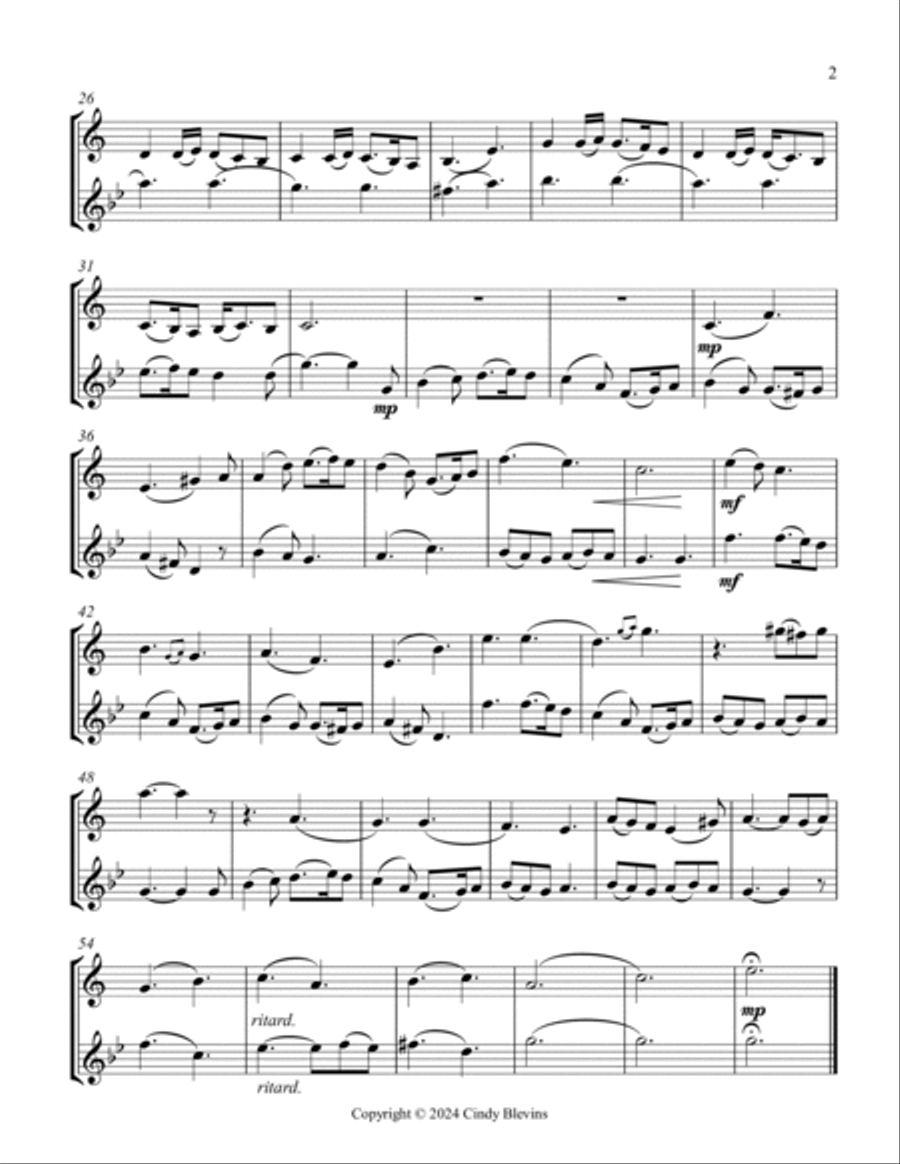 What Child Is This? Clarinet and Oboe Woodwind Duet scores gallery preview page 3