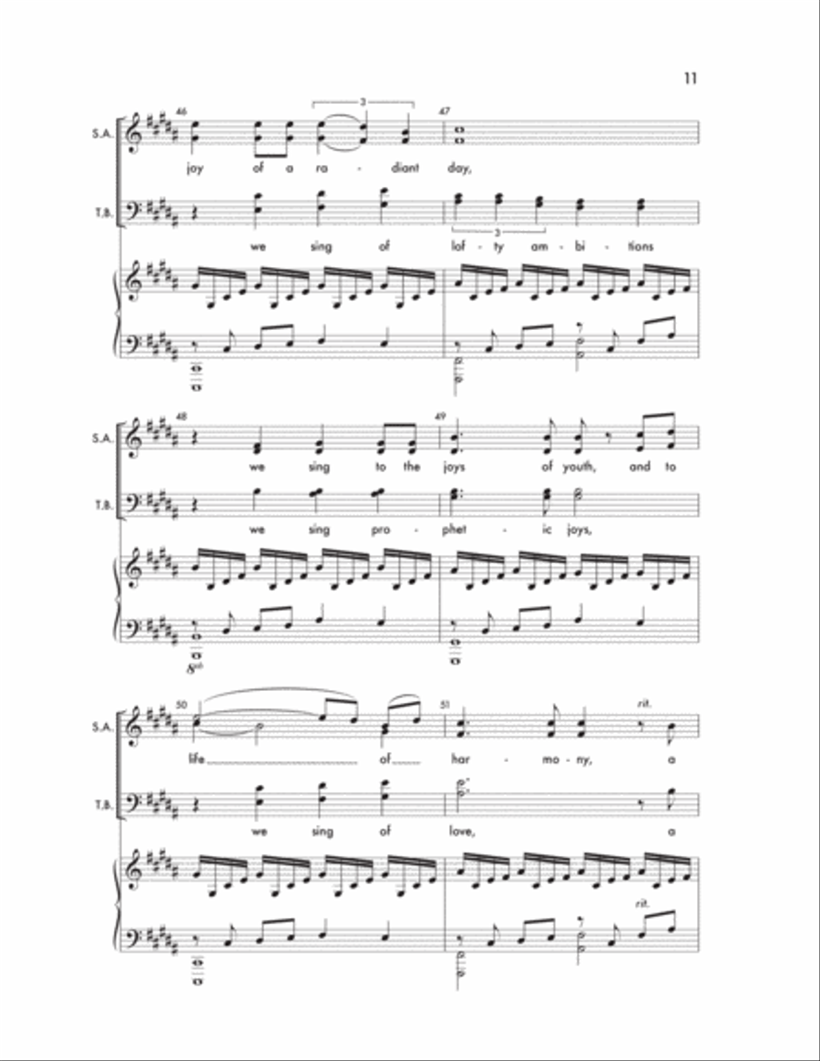 A Jubilant Song A Jubilant Song 4-Part scores gallery preview page 11