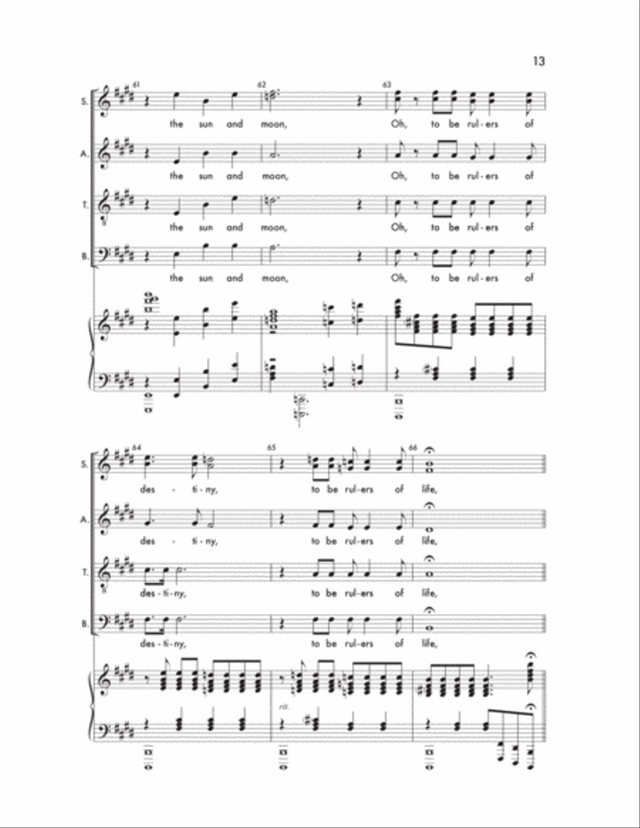 A Jubilant Song A Jubilant Song 4-Part scores gallery preview page 13