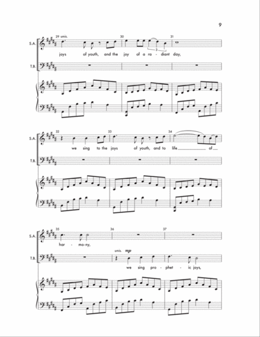 A Jubilant Song A Jubilant Song 4-Part scores gallery preview page 9