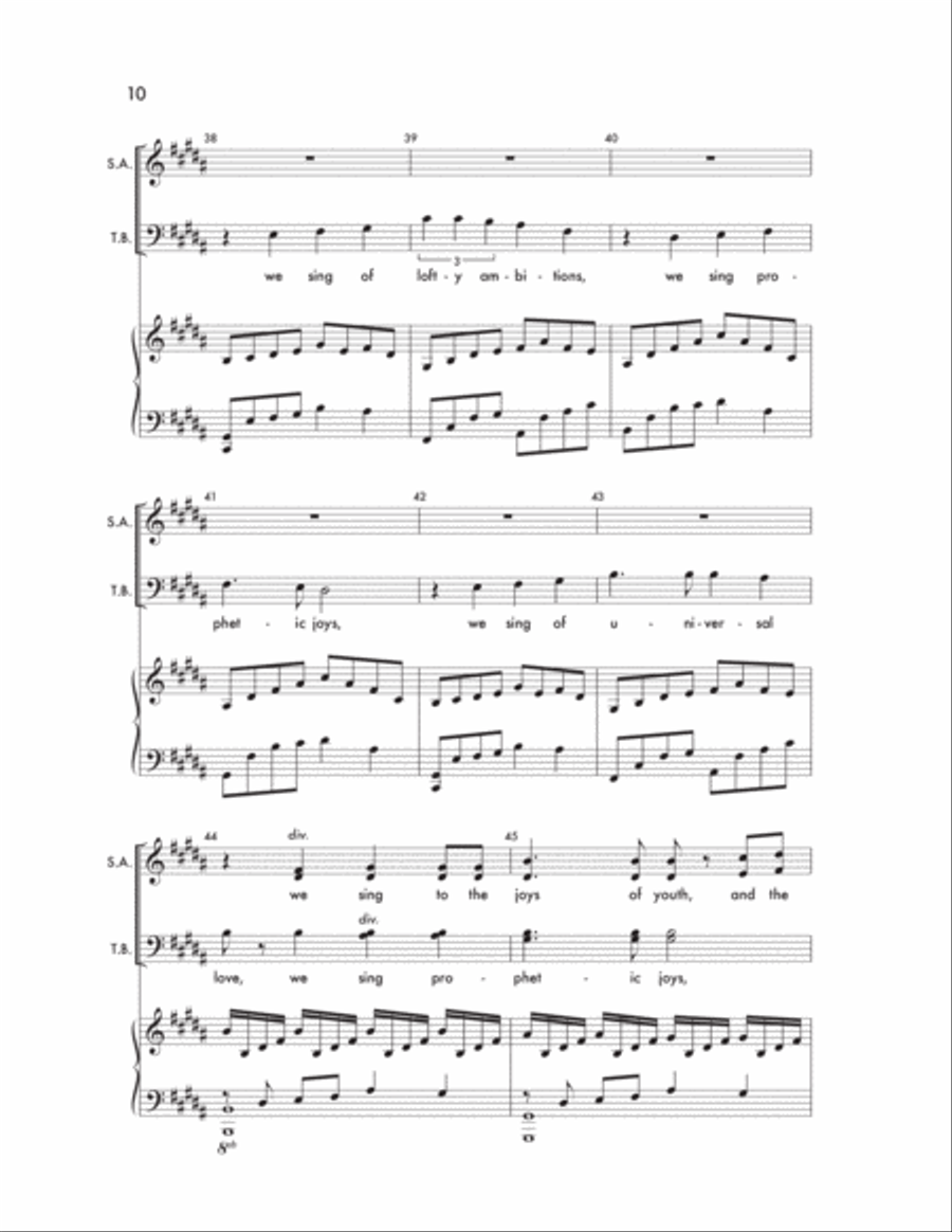 A Jubilant Song A Jubilant Song 4-Part scores gallery preview page 10
