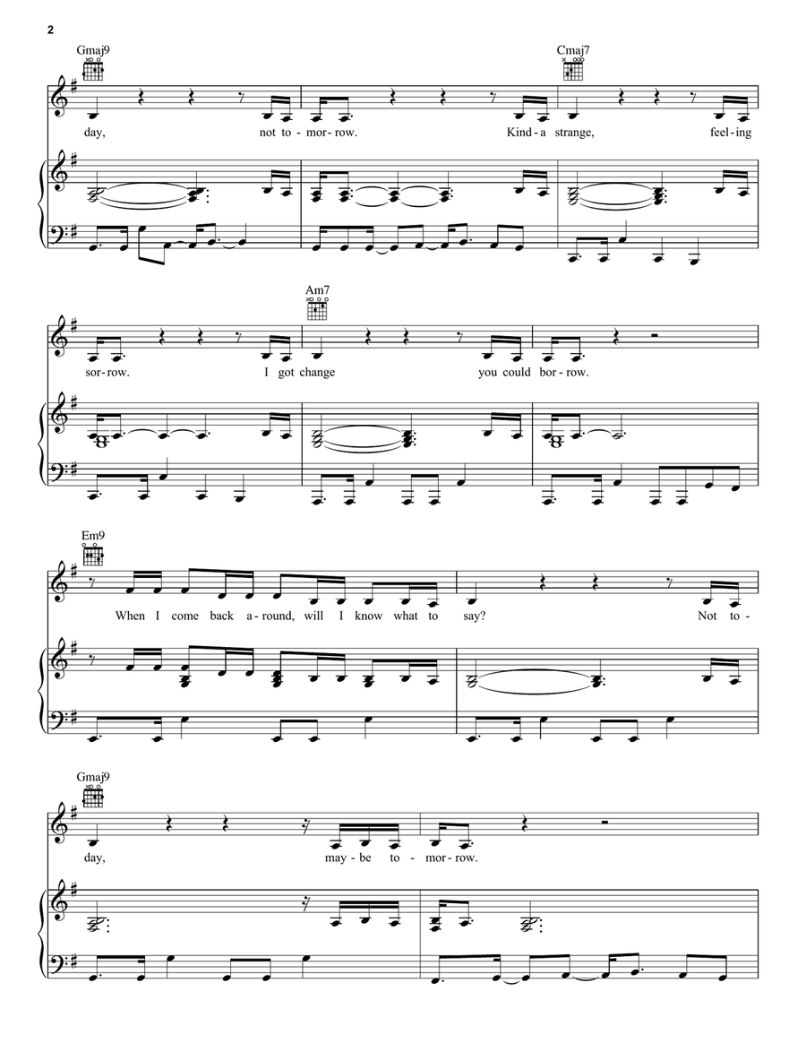 CHIHIRO CHIHIRO Piano, Vocal, Guitar scores gallery preview page 2