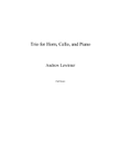 Trio for Horn, Cello, and Piano