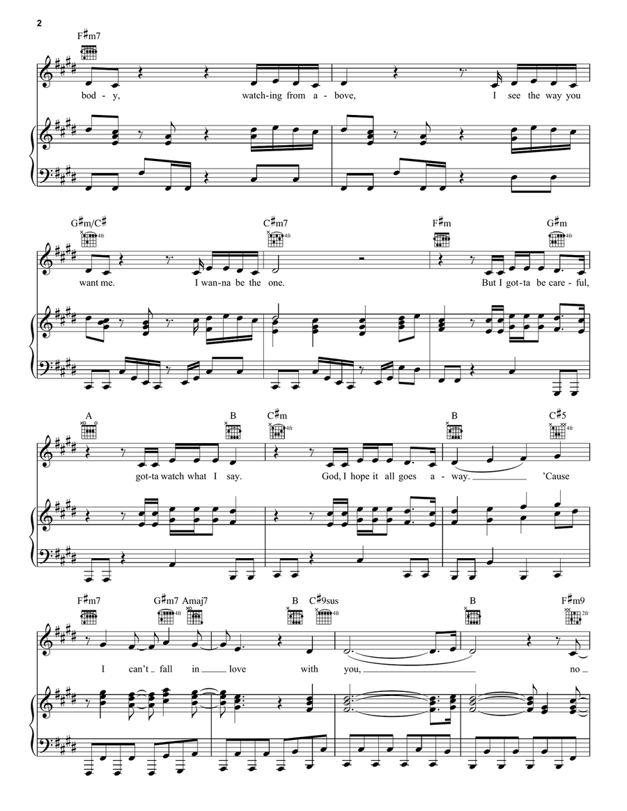BITTERSUITE BITTERSUITE Piano, Vocal, Guitar scores gallery preview page 2