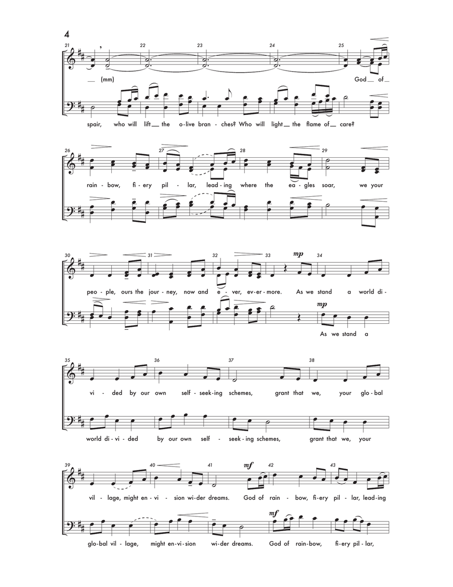 In The Midst Of New Dimensions 4-Part scores gallery preview page 2