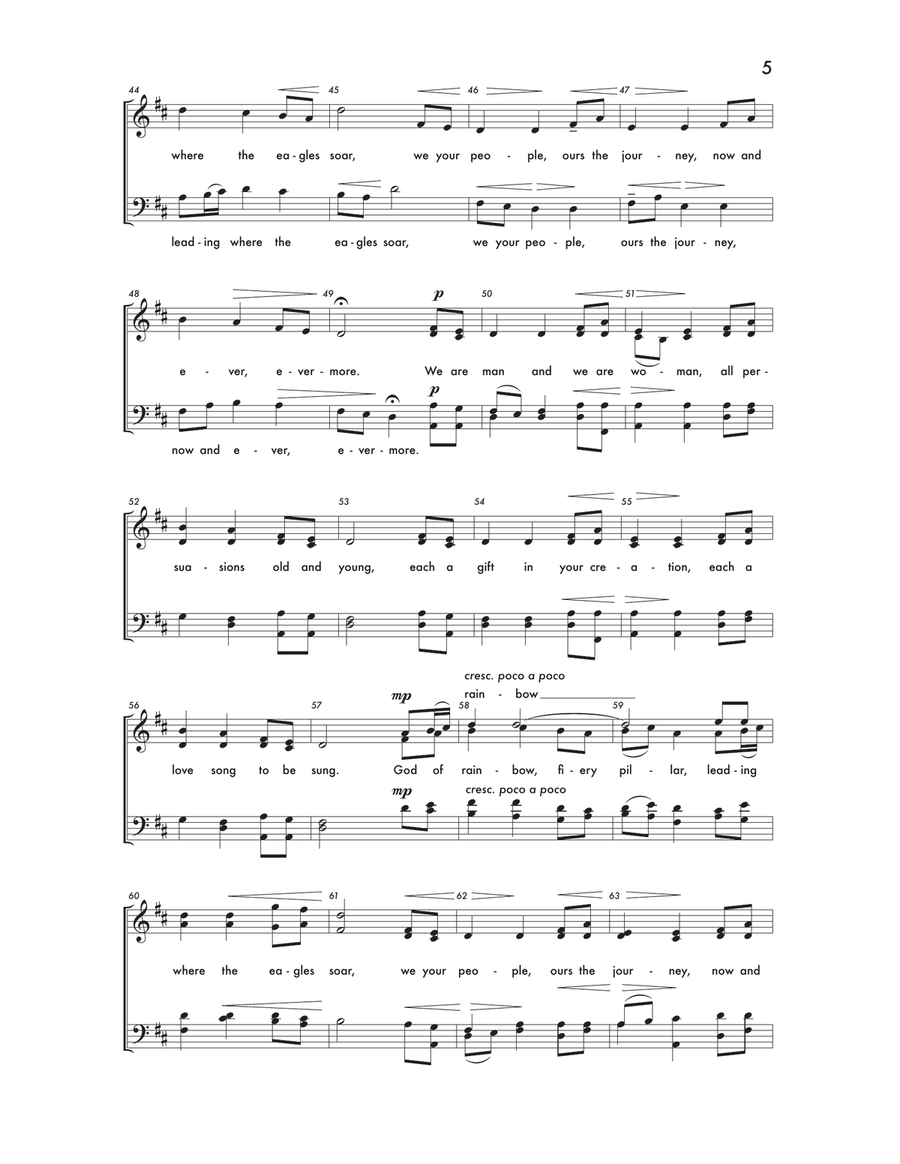 In The Midst Of New Dimensions 4-Part scores gallery preview page 3