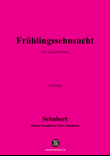 Schubert-Frühlingssehnsucht,in E Major