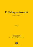 Schubert-Frühlingssehnsucht,in F Major