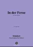 Schubert-In der Ferne,in f sharp minor