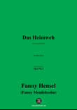 Fanny Mendelssohn-Das Heimweh,Op.8 No.2,in b flat minor