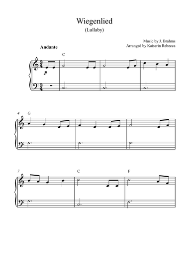 Wiegenlied (Lullaby)