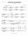 Petite Scherzo, solo piano