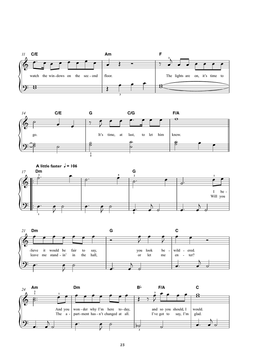 Don't Shut Me Down Don't Shut Me Down Easy Piano scores gallery preview page 2