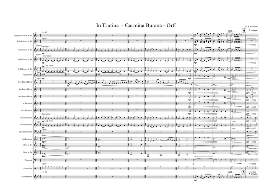 In Trutina Carmina Burana Brass Band scores gallery preview page 1