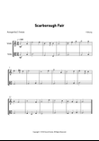 Scarborough Fair - Violin and Viola