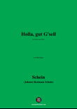 Schein-Holla,gut G'sell,in B flat Major