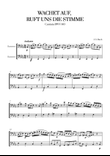 Johann Sebastian Bach - Wachet auf, ruft uns die Stimme (for Bassoon Duet) mini preview